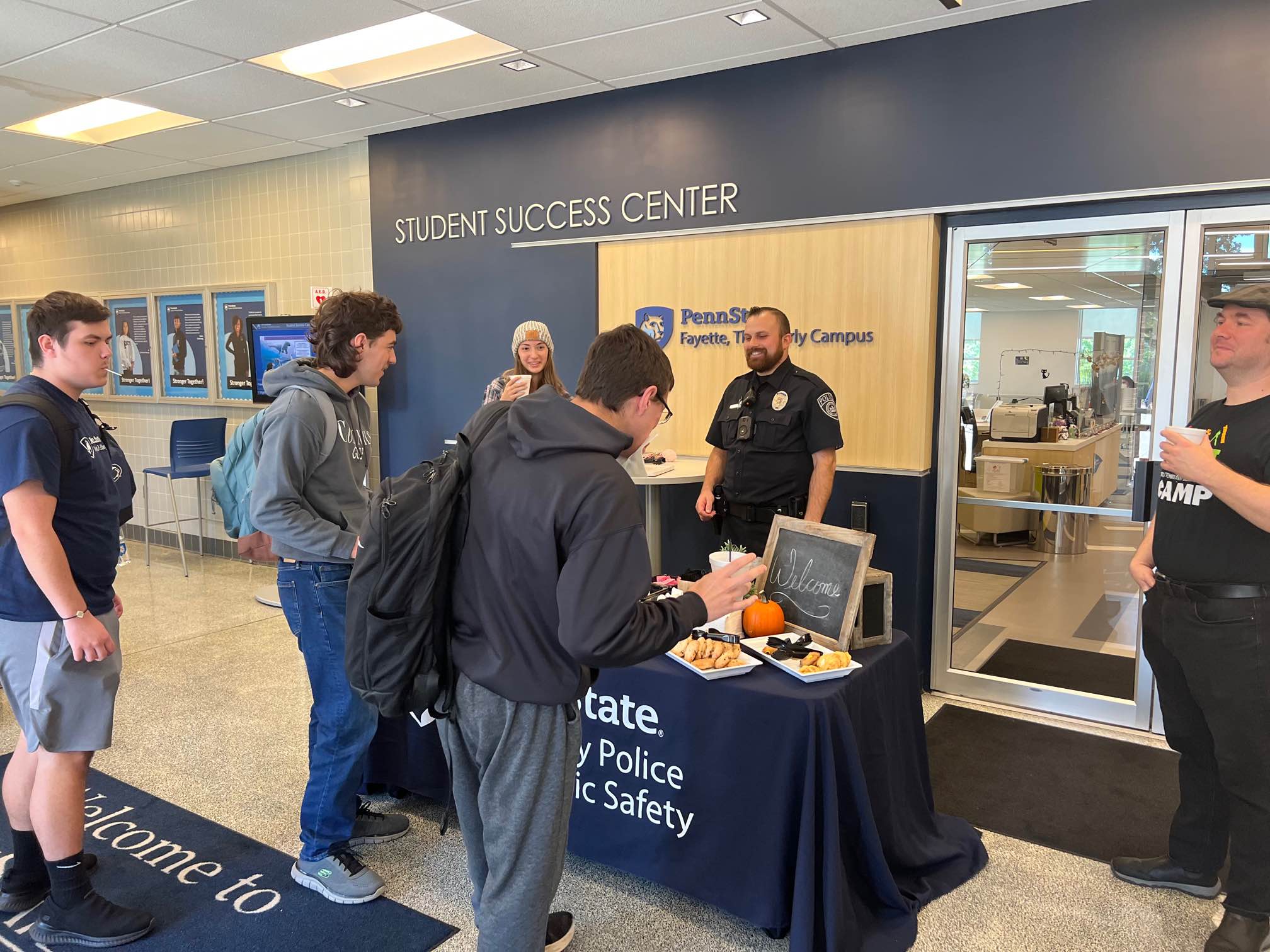 Coffee with a Cop at the Fayette Campus