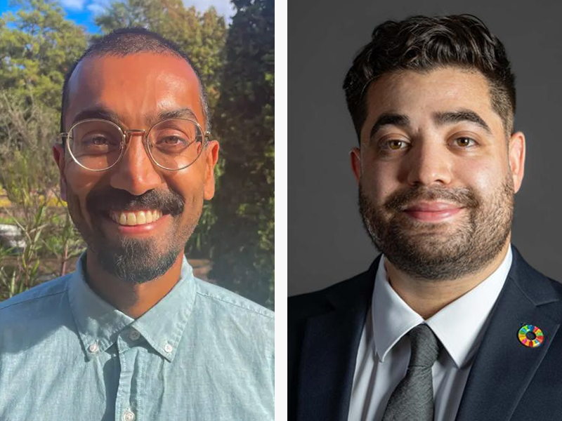 Mook Bangalore (left) and Mark Ortiz are new faculty members joining the Institute of Energy and the Environment and working with the Penn State Climate Consortium.