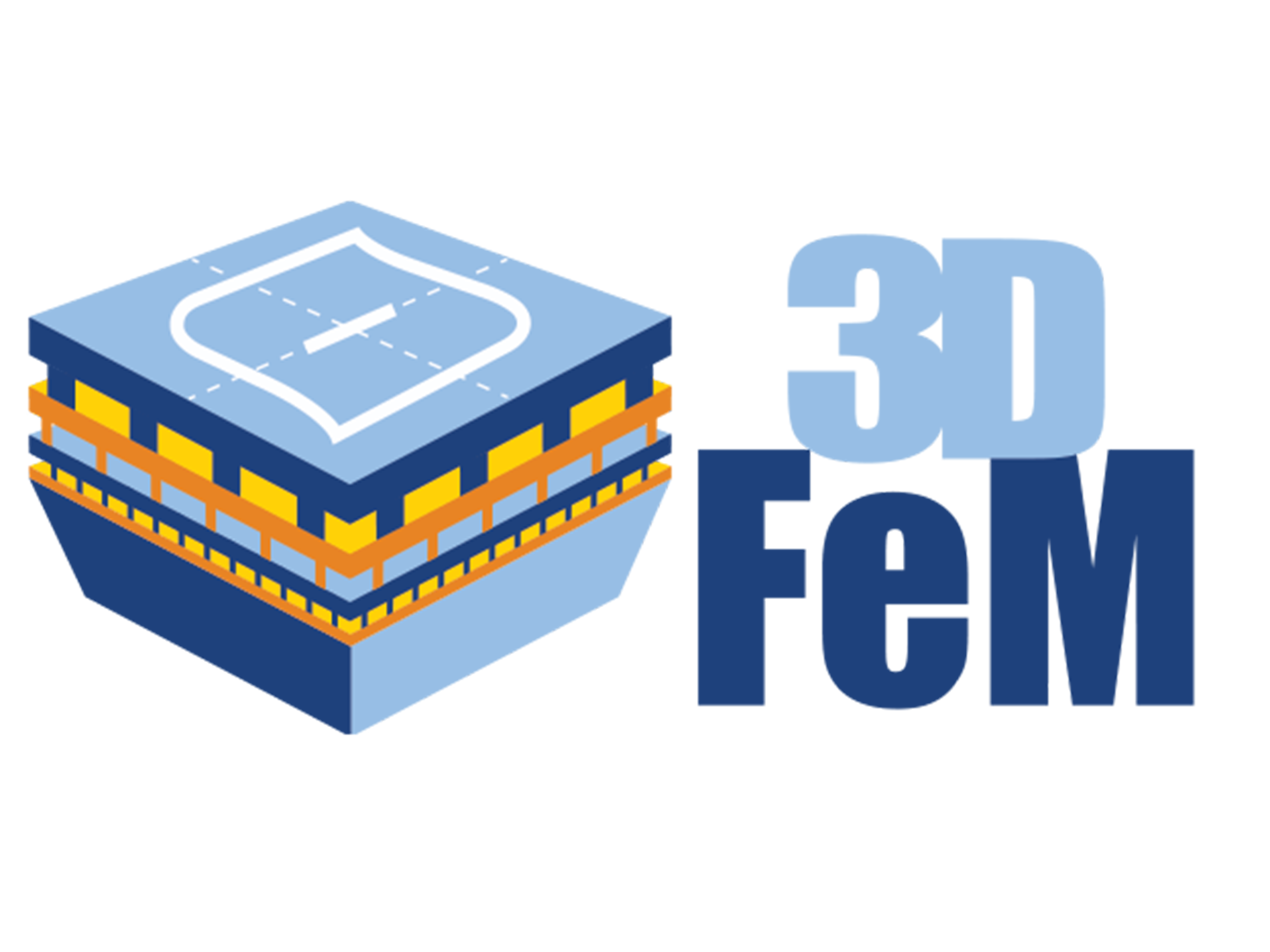 Logo with the letters 3DFeM