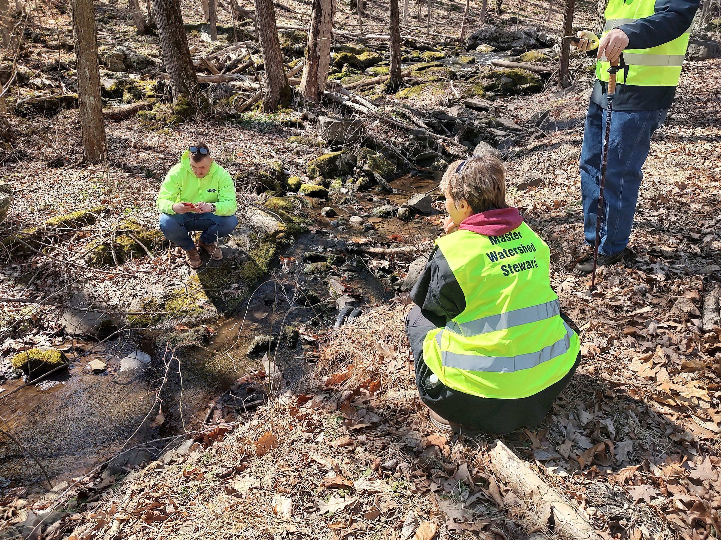 Master Watershed Steward Illicit Discharge Detection and Elimination team at work