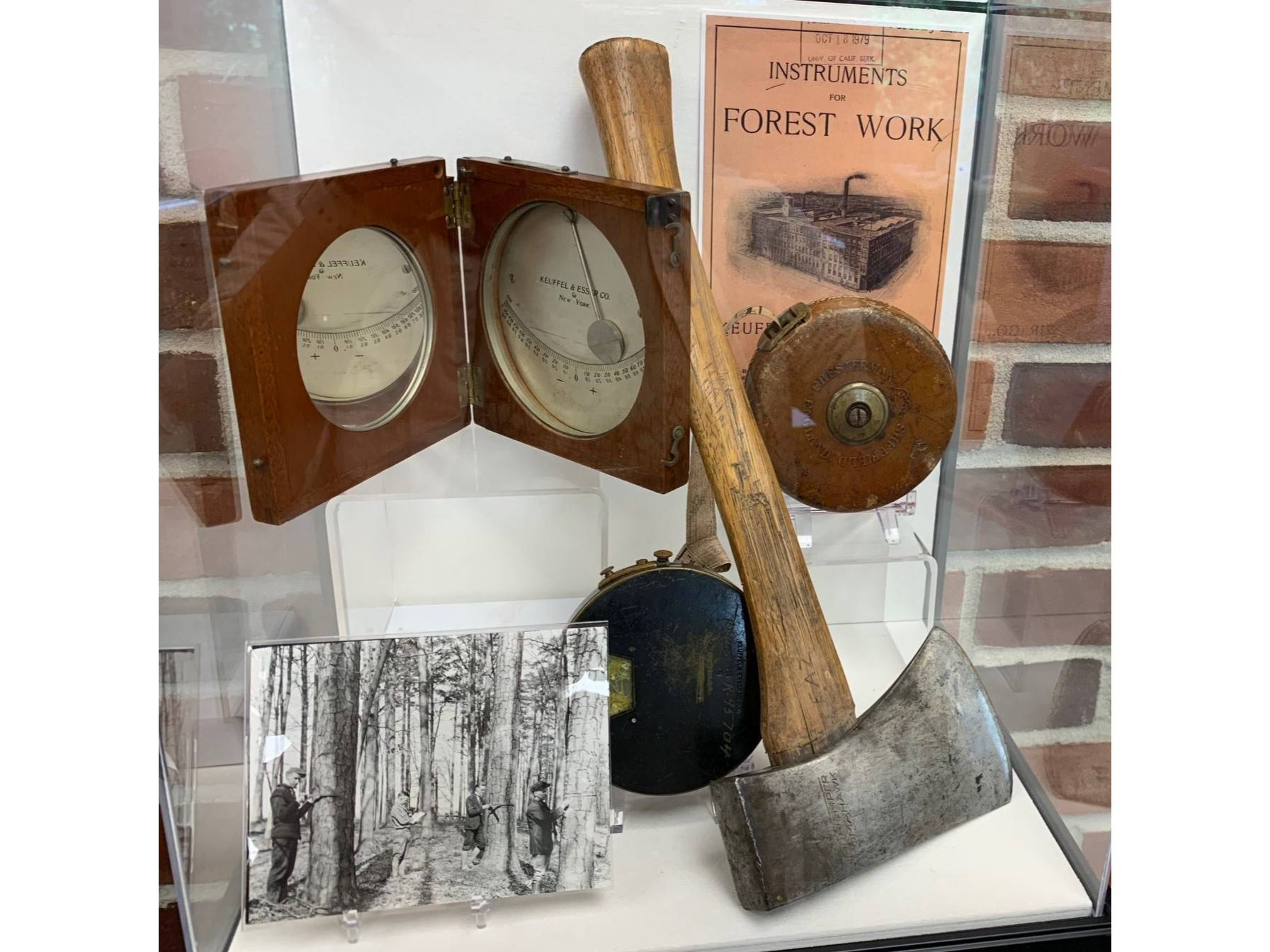 Artifacts from Penn State Mont Alto’s history as the Pennsylvania State Forestry School are on display.