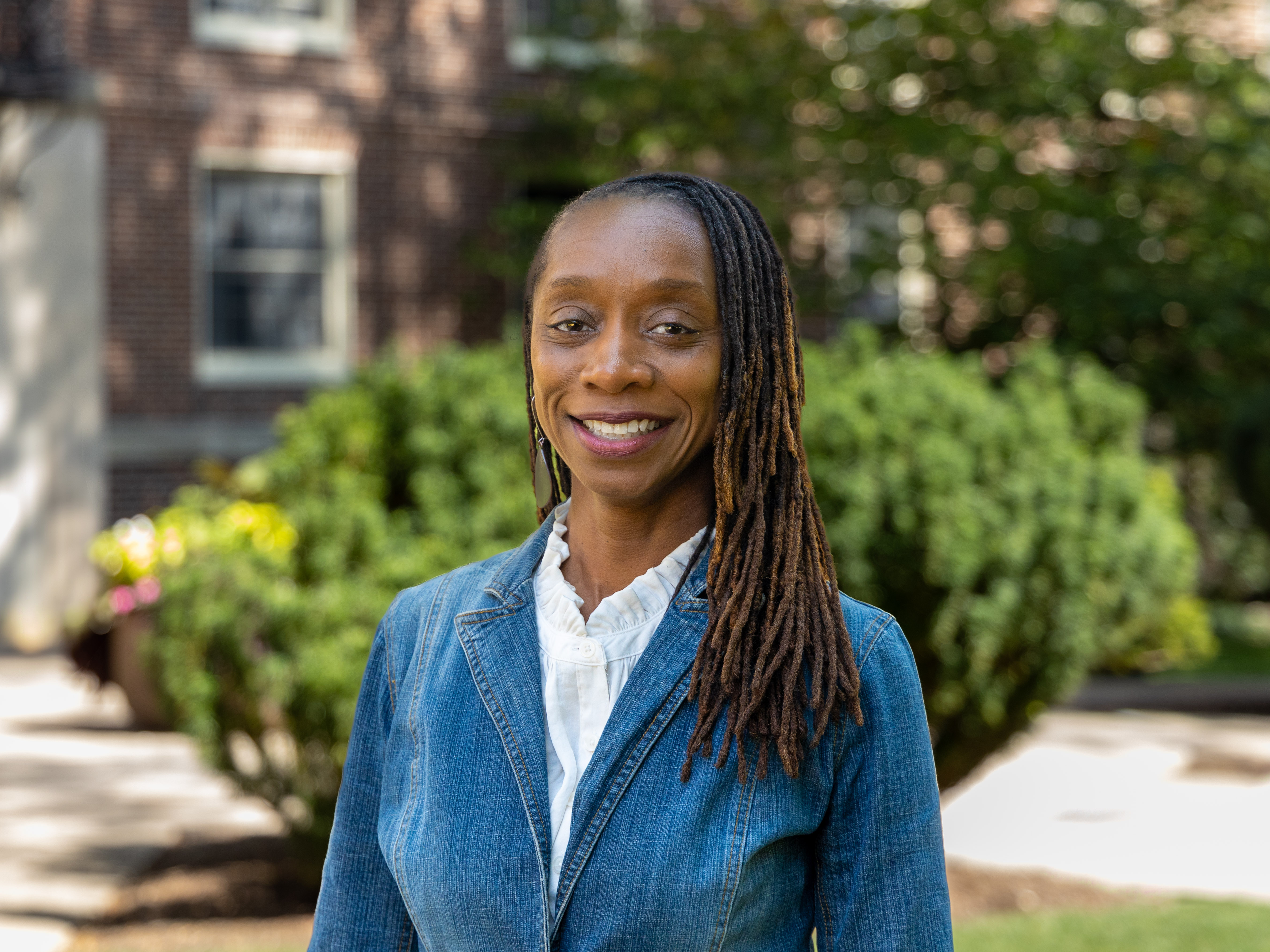 Picture of Sherita L. Johnson taken on campus. 