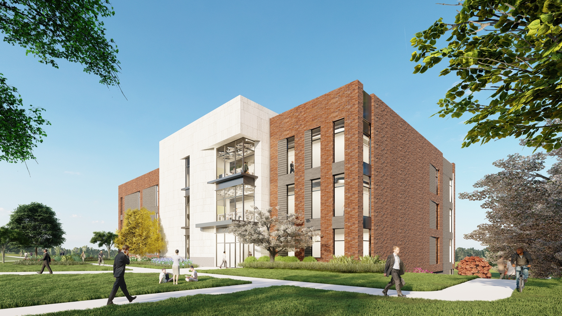 Architect's rendering of the proposed Applied Research Laboratory building at Innovation Park