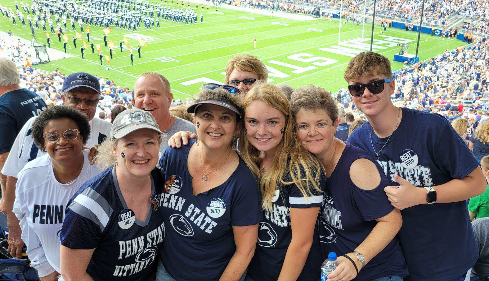 Tanya Seyfert with family and friends