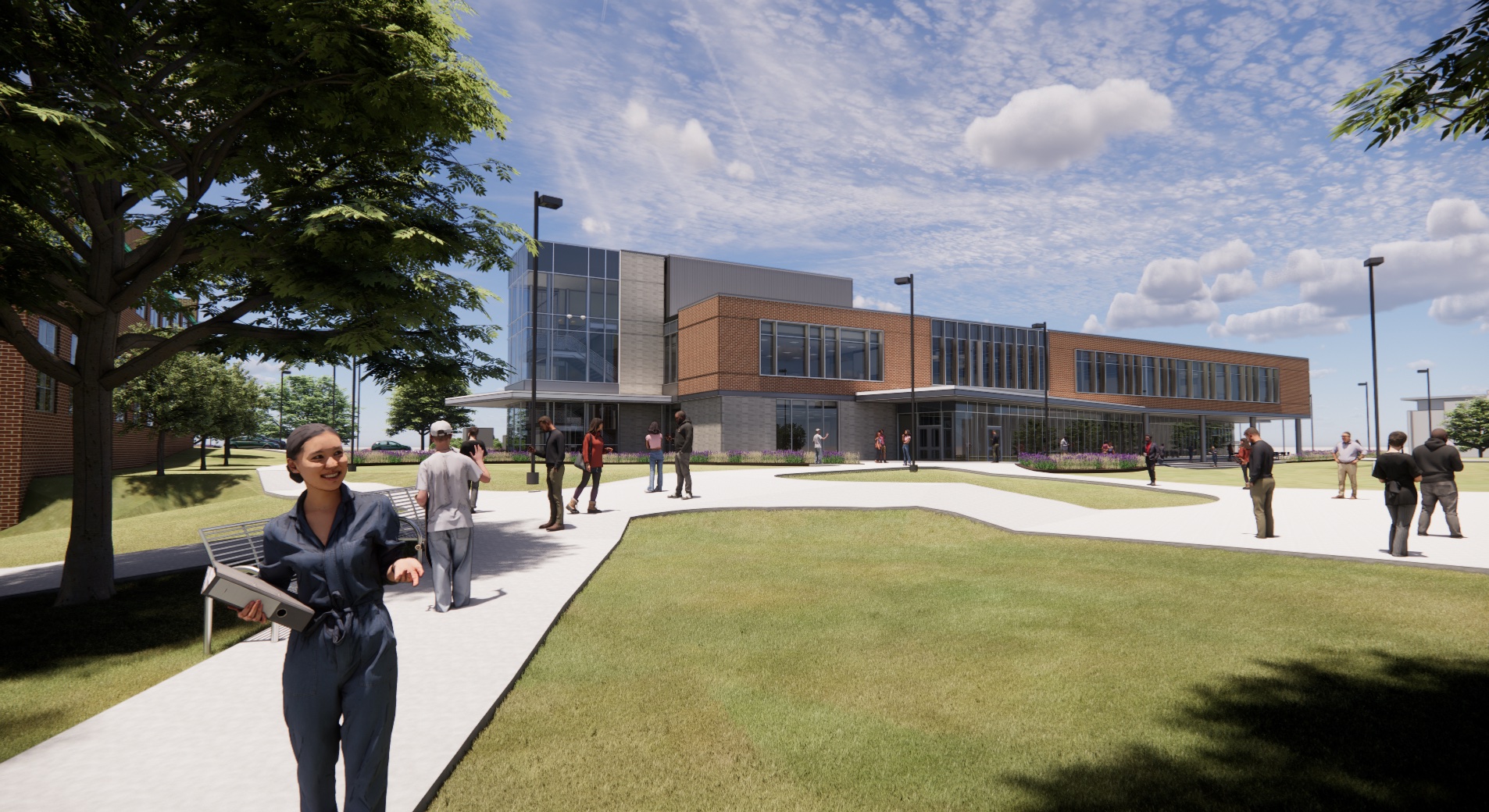 Architect's rendering of new academic building