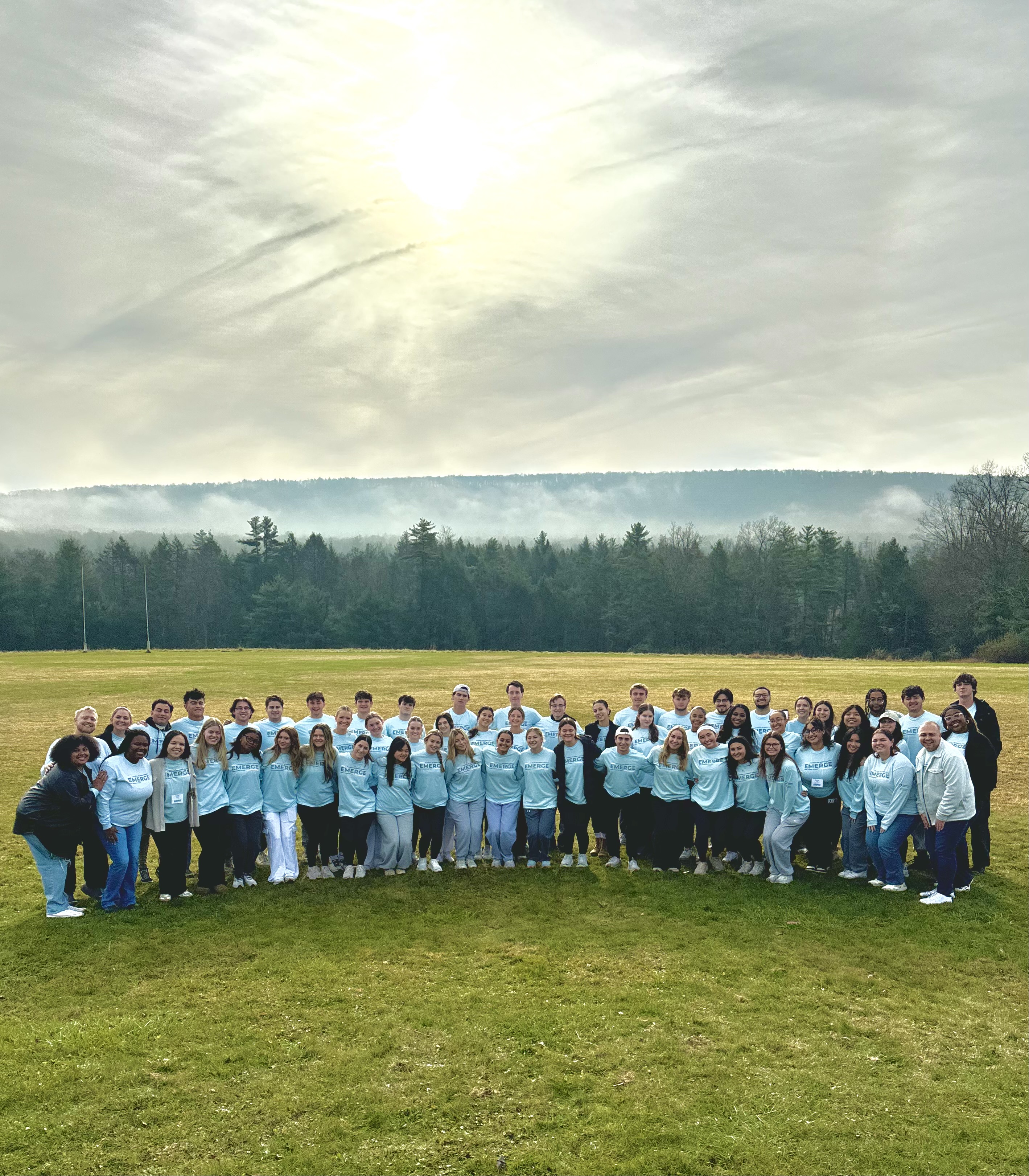 Students at Krislund Camp and Conference Center.