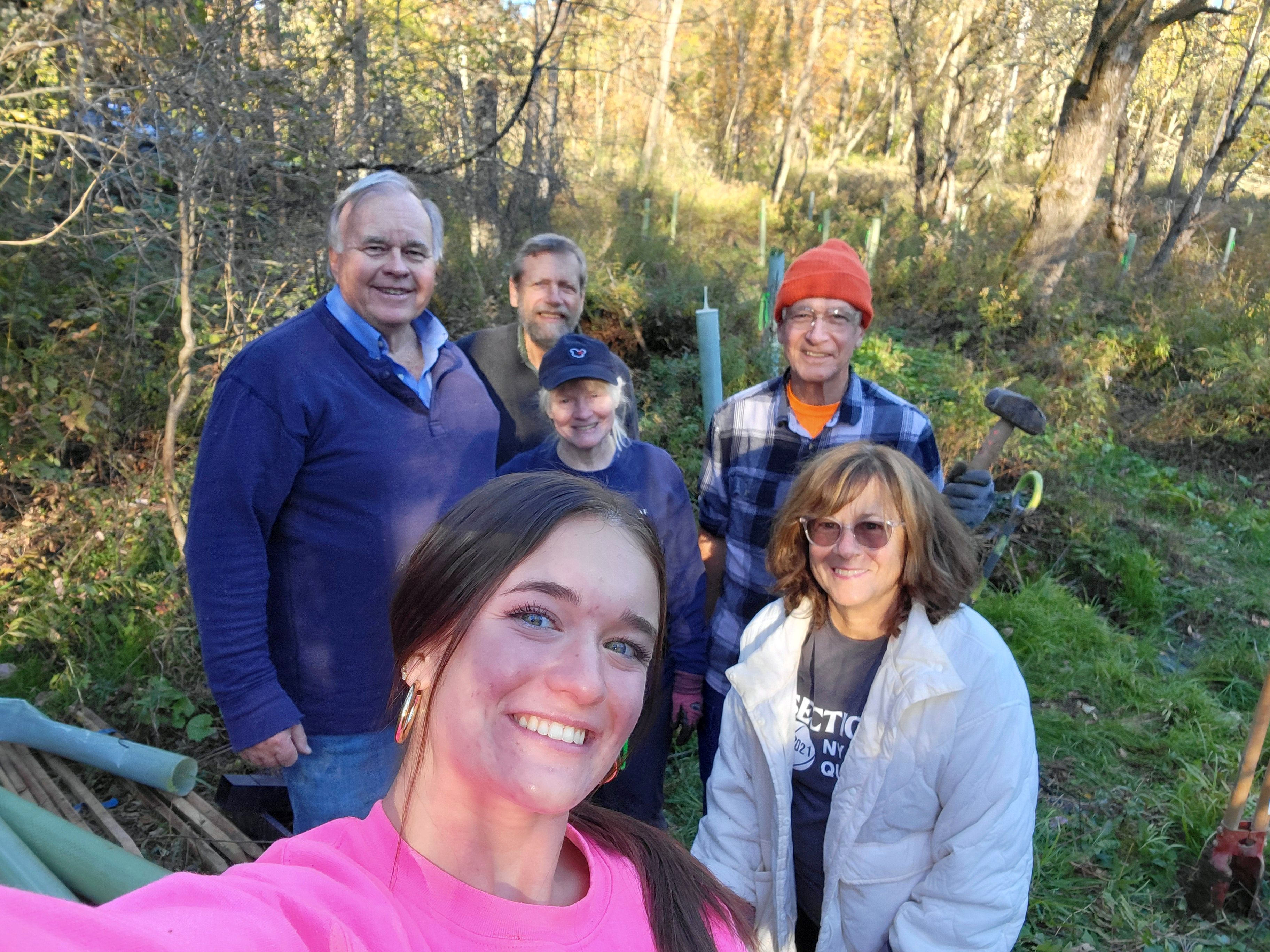 Master Watershed Steward Tim Matthews and fellow volunteers