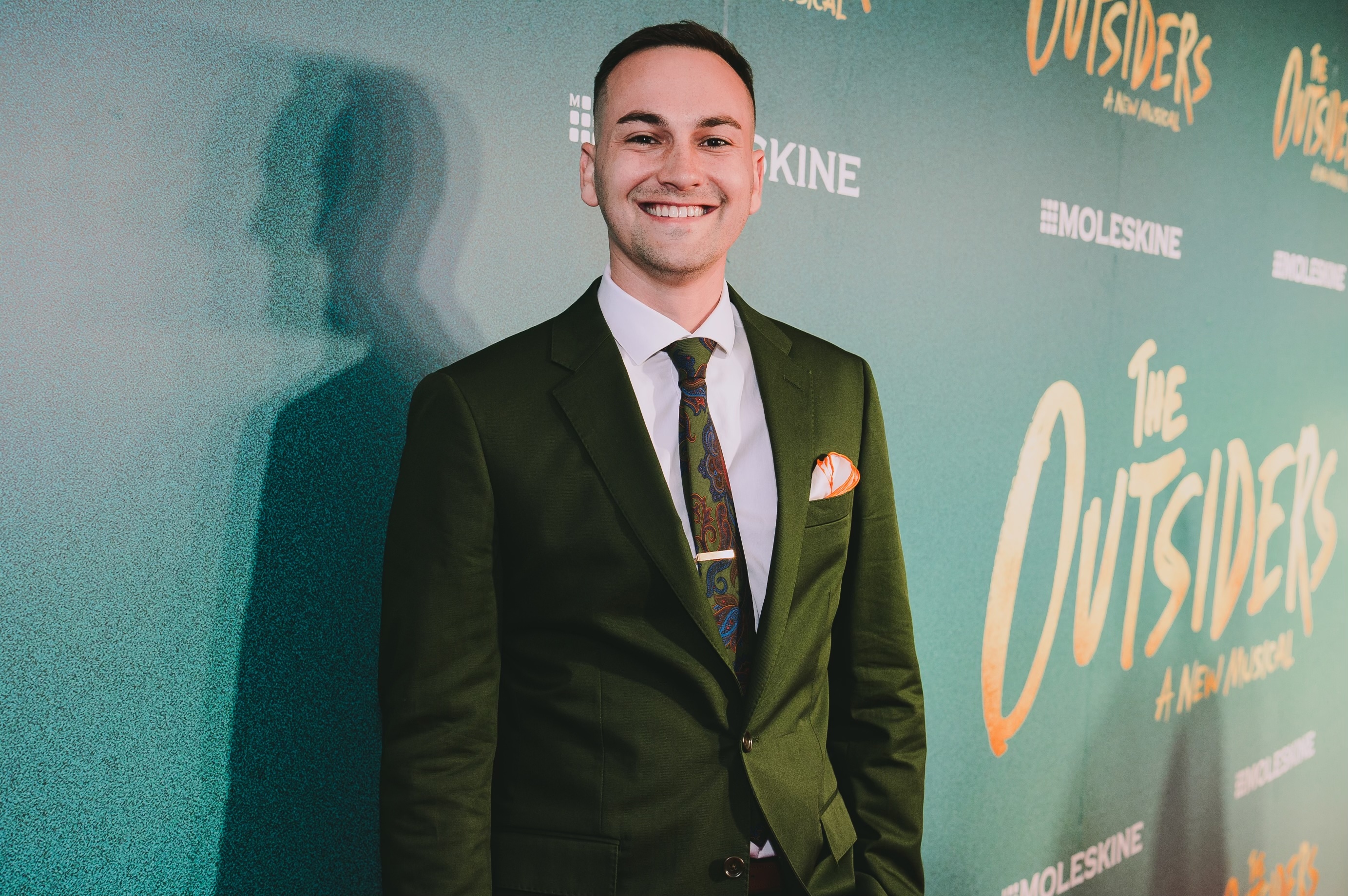 Ben Nissen at premiere of The Outsiders musical