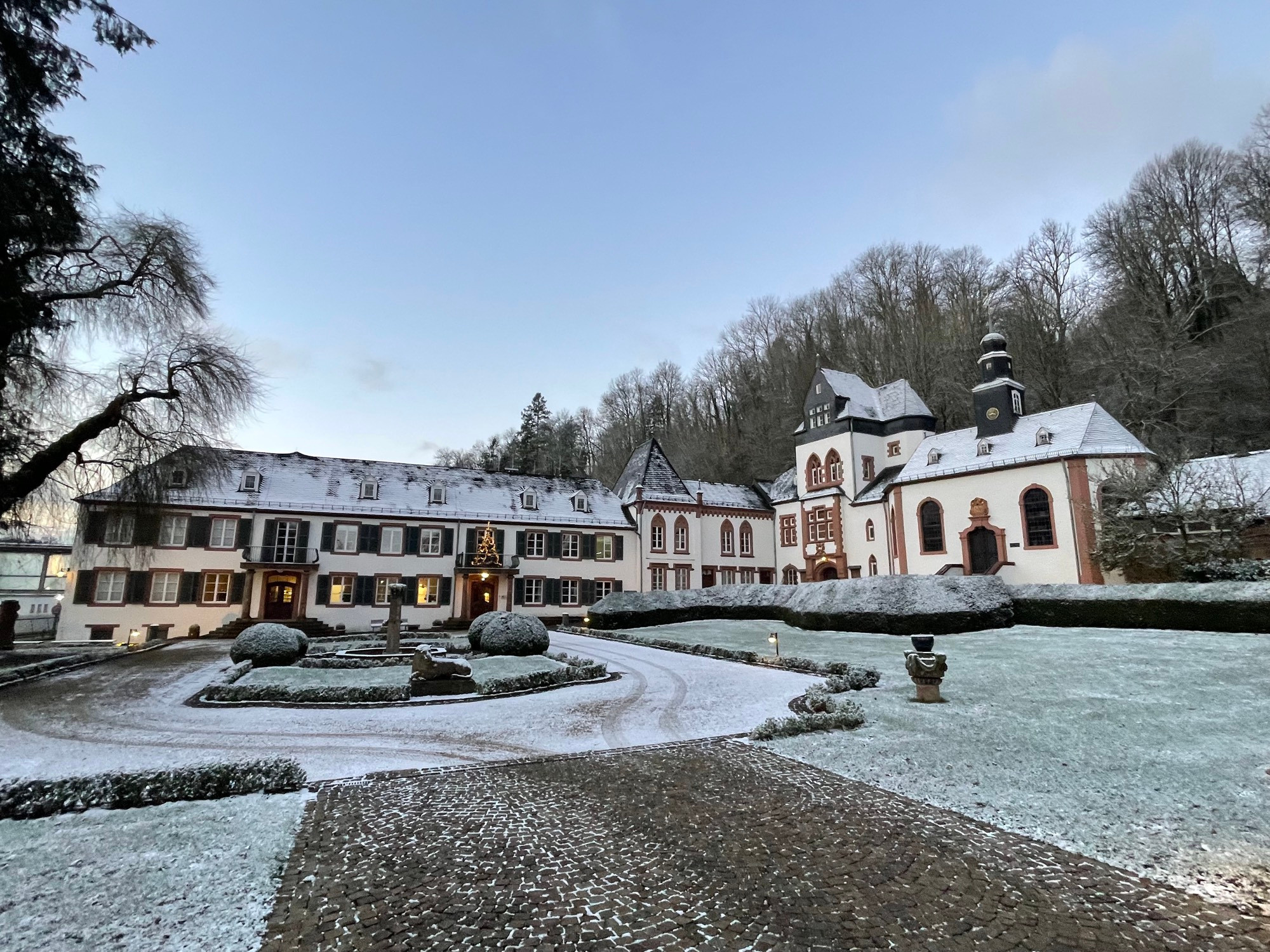 snowy castle in Germany