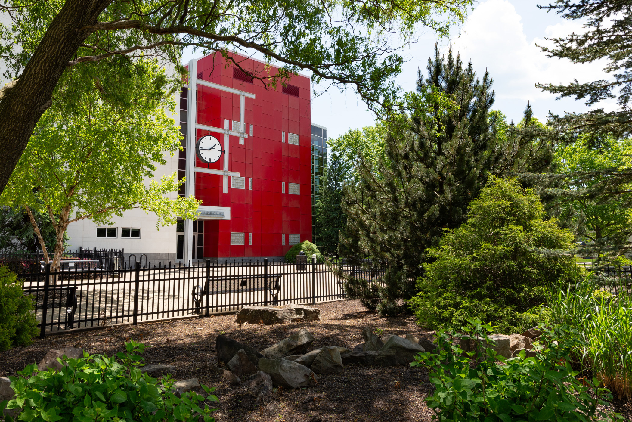 The outside of the Madigan Library at Penn College