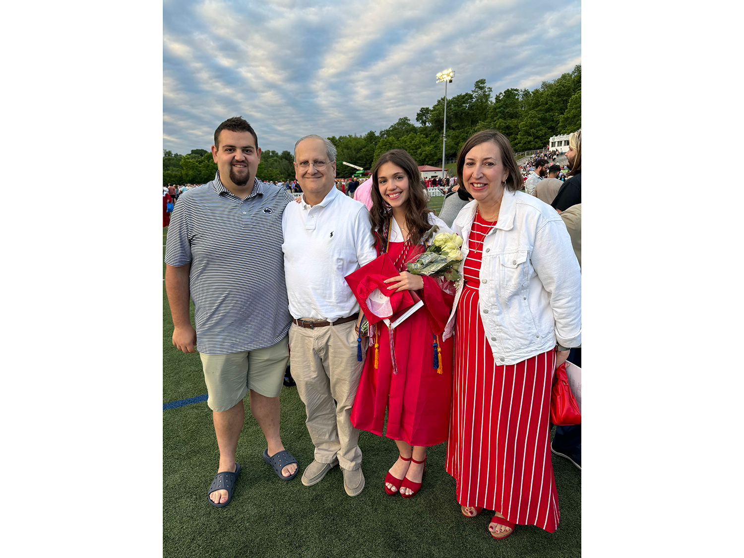 Edgar family at Leah's high school graduation.