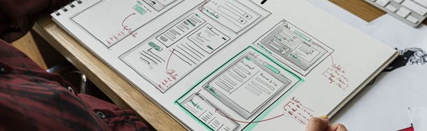 Paper diagram showing table layouts