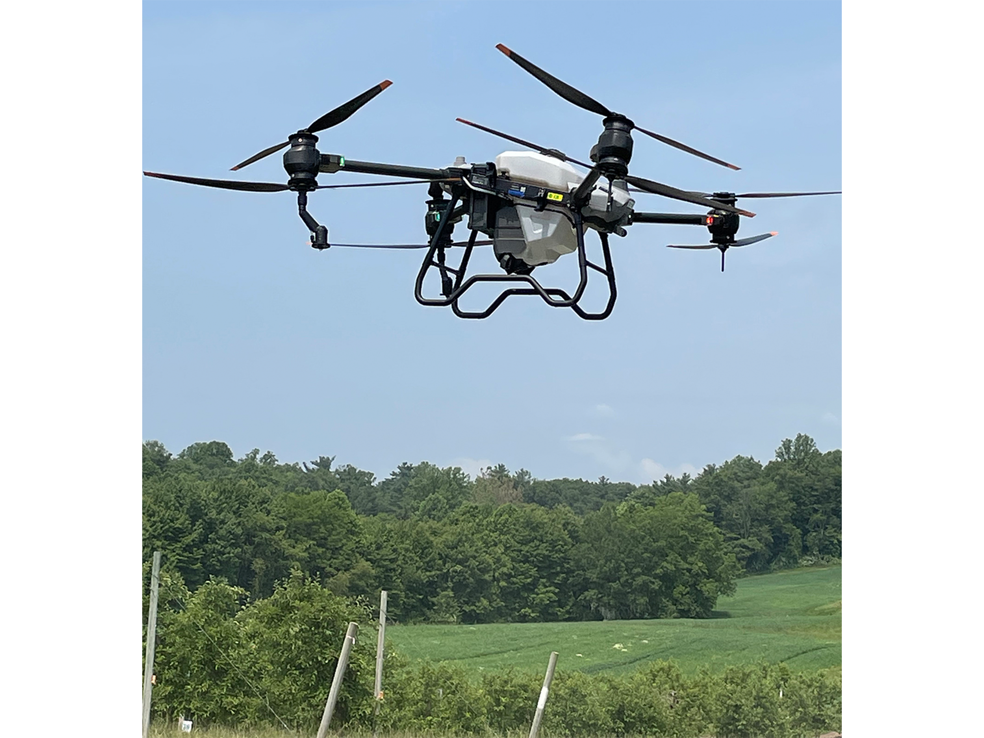 drone in blue sky