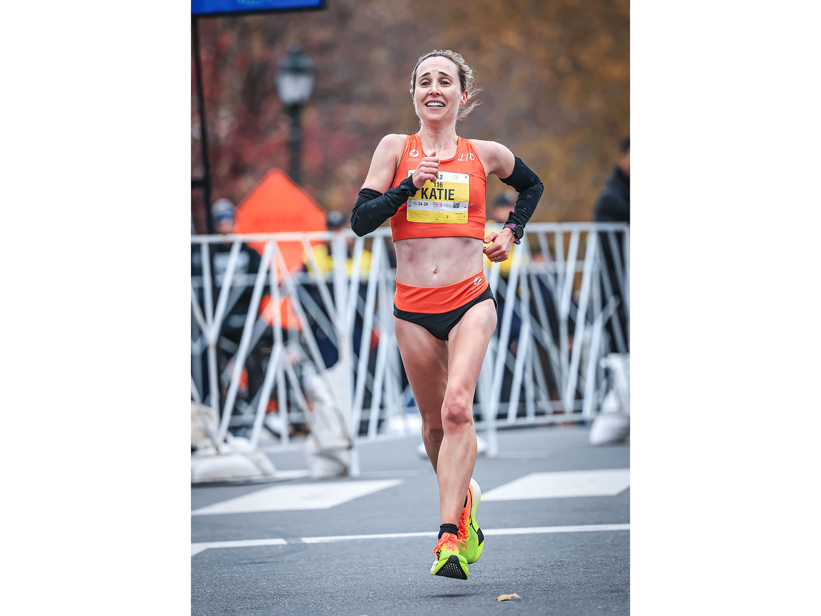 Katie Florio during the 2024 Philadelphia Marathon