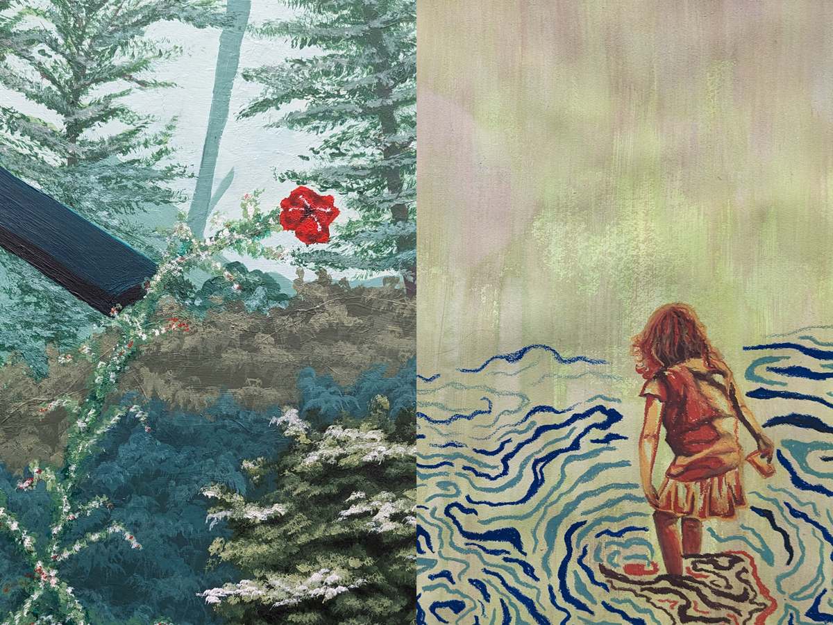 Artwork by Grace Brown and Raena Groner