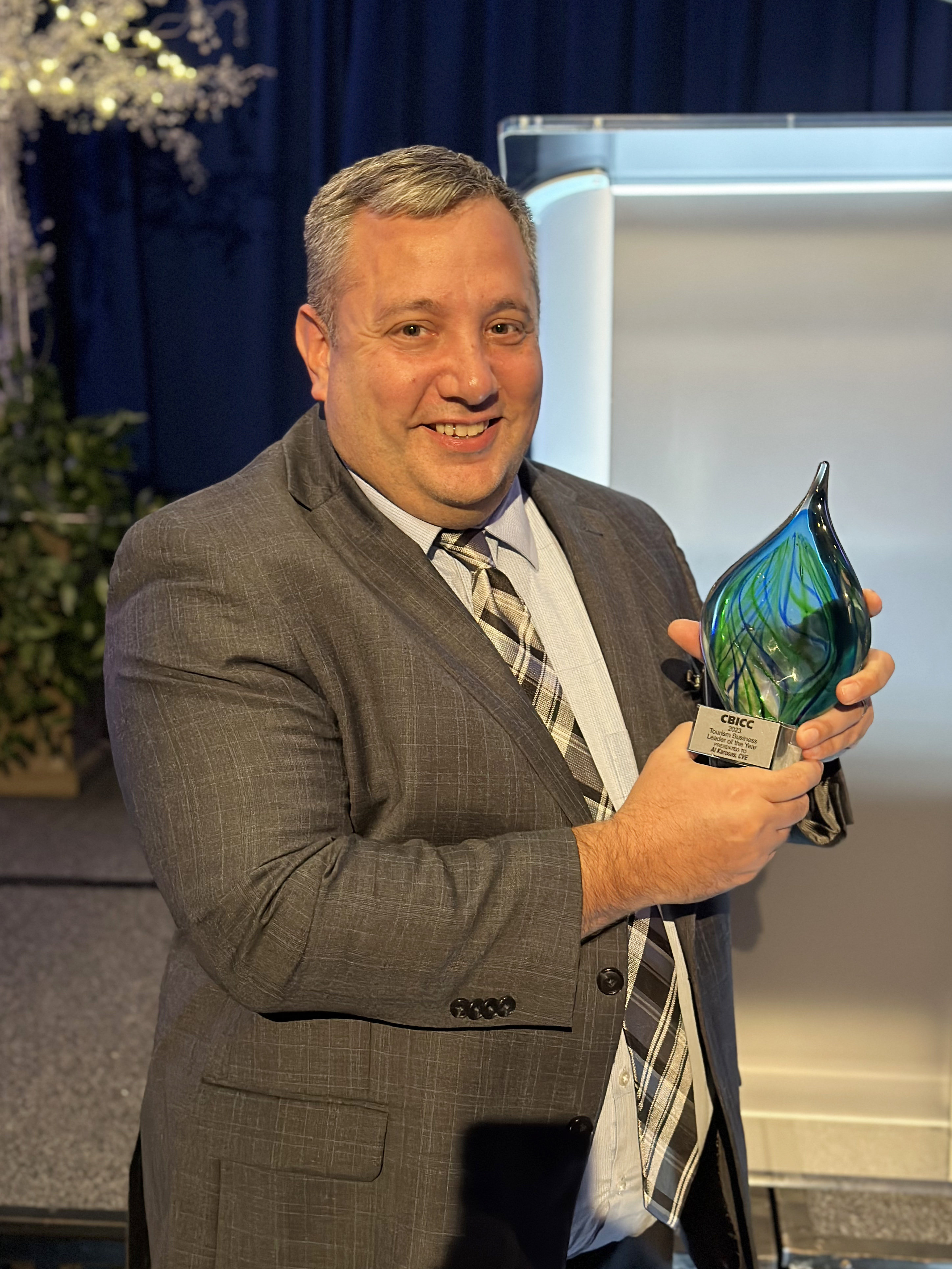 Al Karosas receives 2023 CBICC Tourism Business Leader of the Year Award