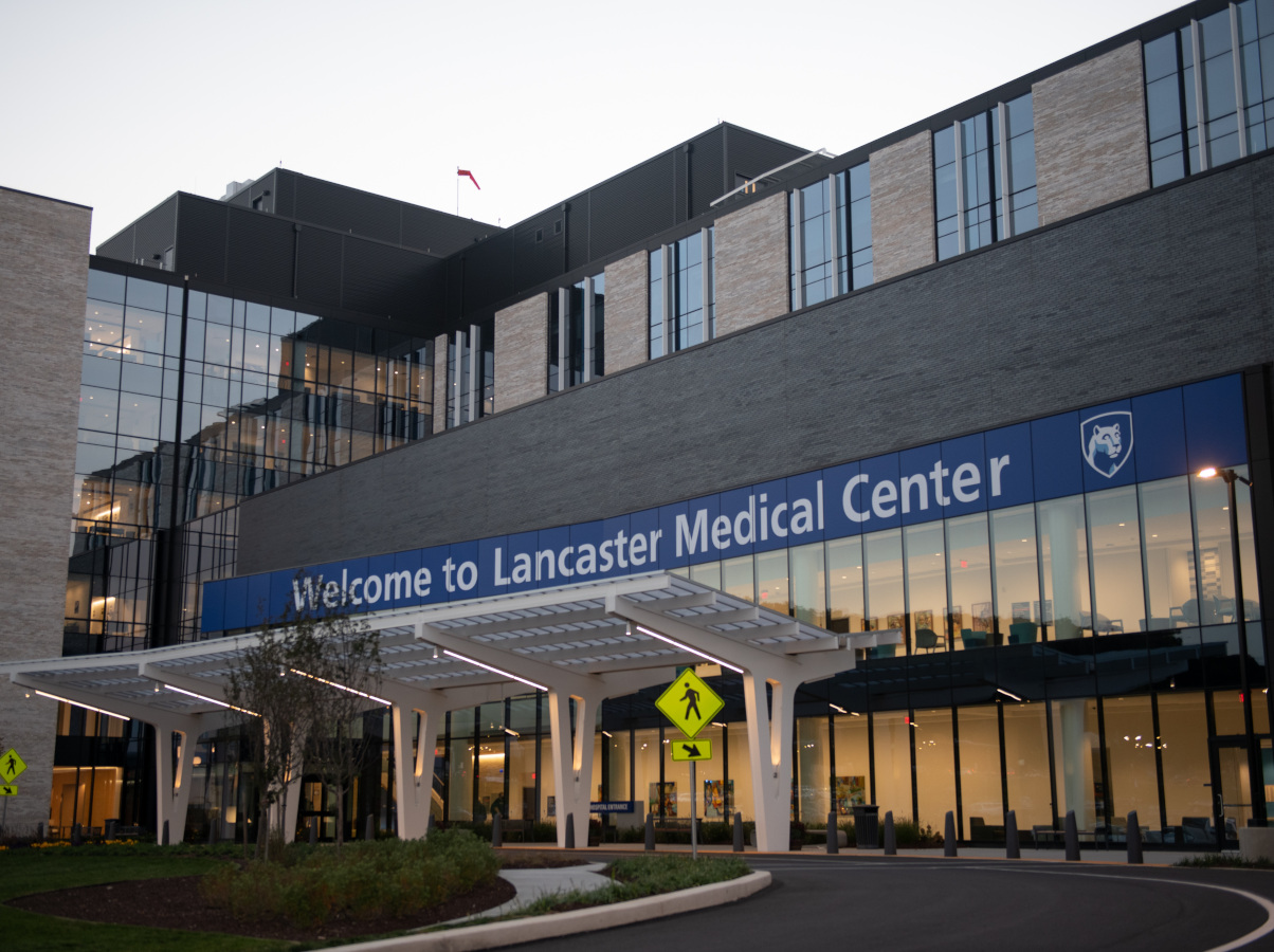 An external image of the front of Penn State Health Lancaster Medical Center.