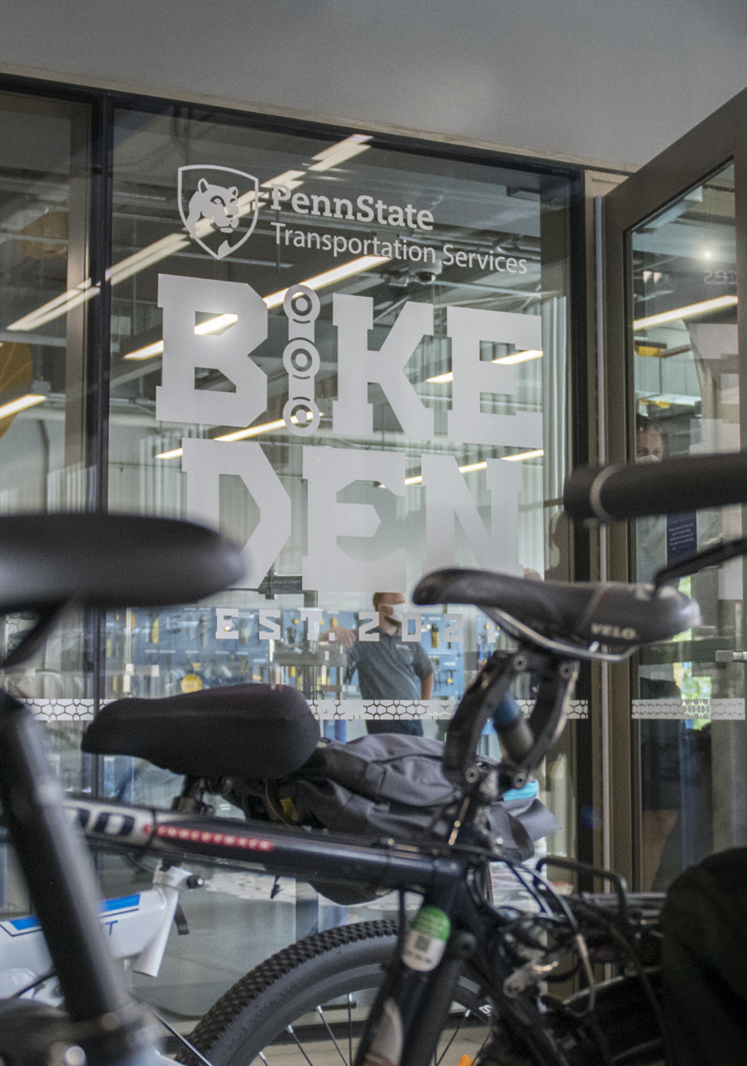 Bike Den entrance 