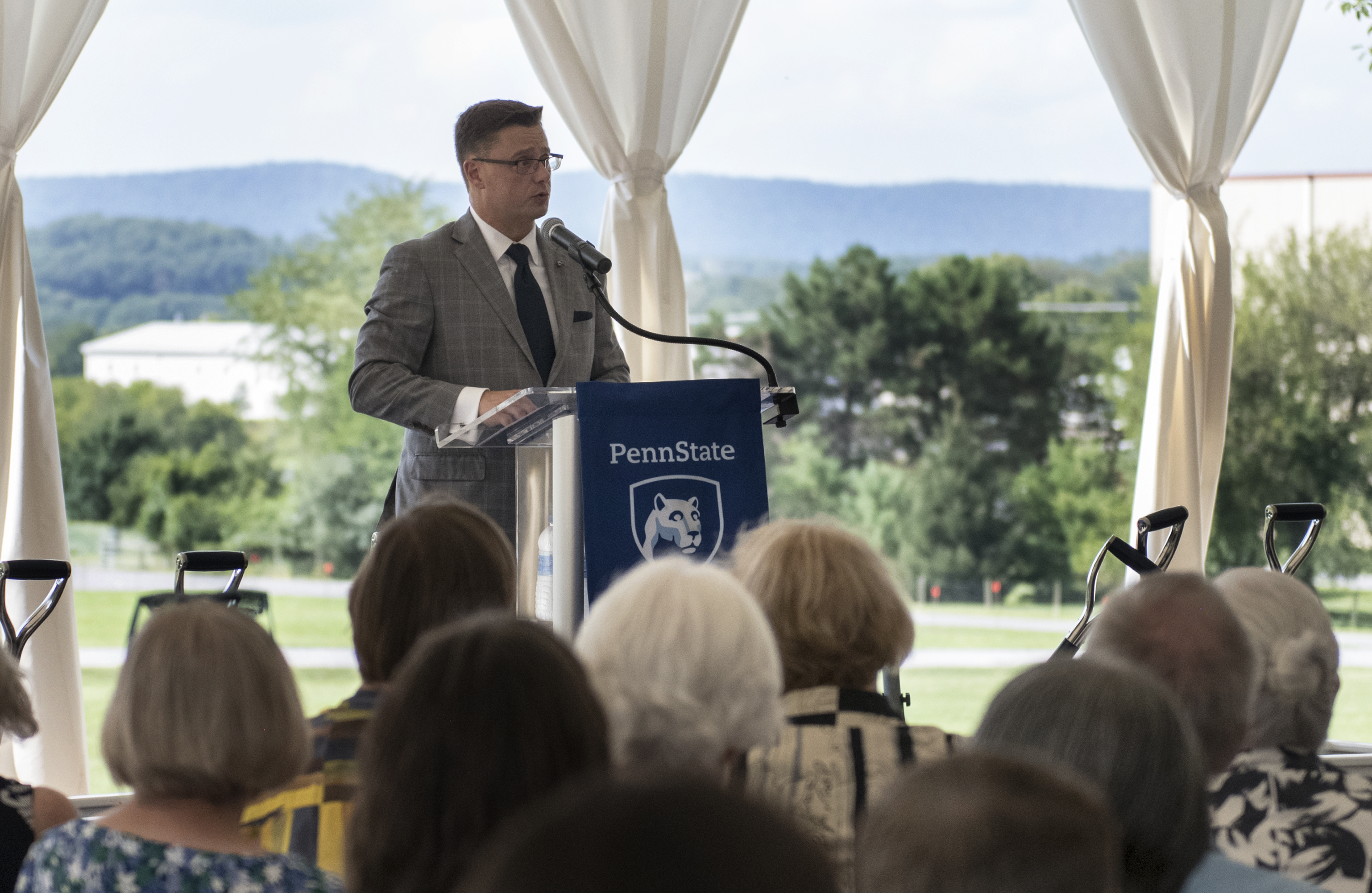 Rich Bundy at dedication ceremony