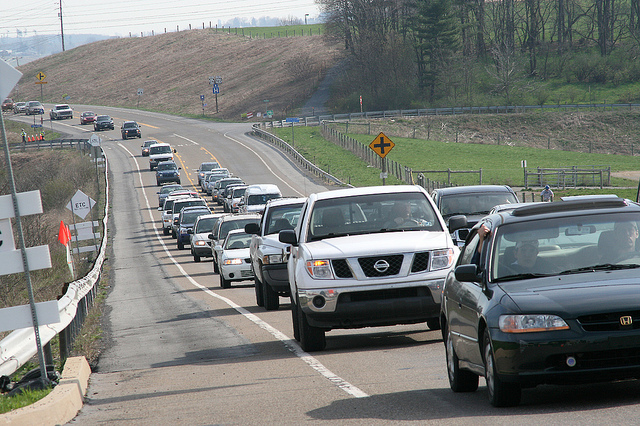 Blue-White game traffic