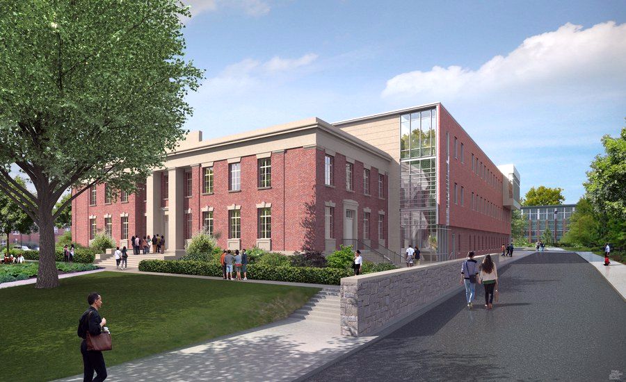 Architectural rendering of renovated Agricultural Engineering Building