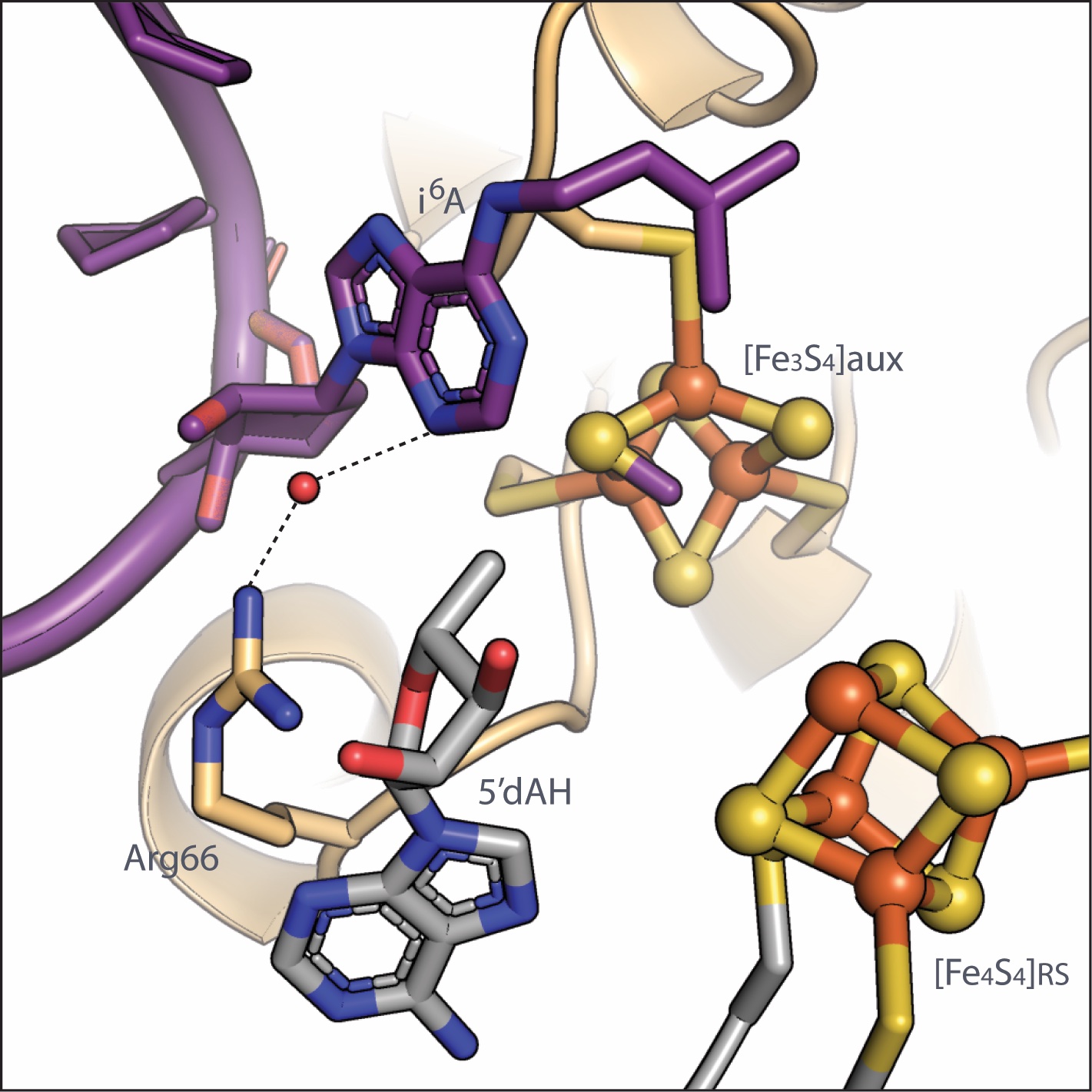 illustration of molecules bound together