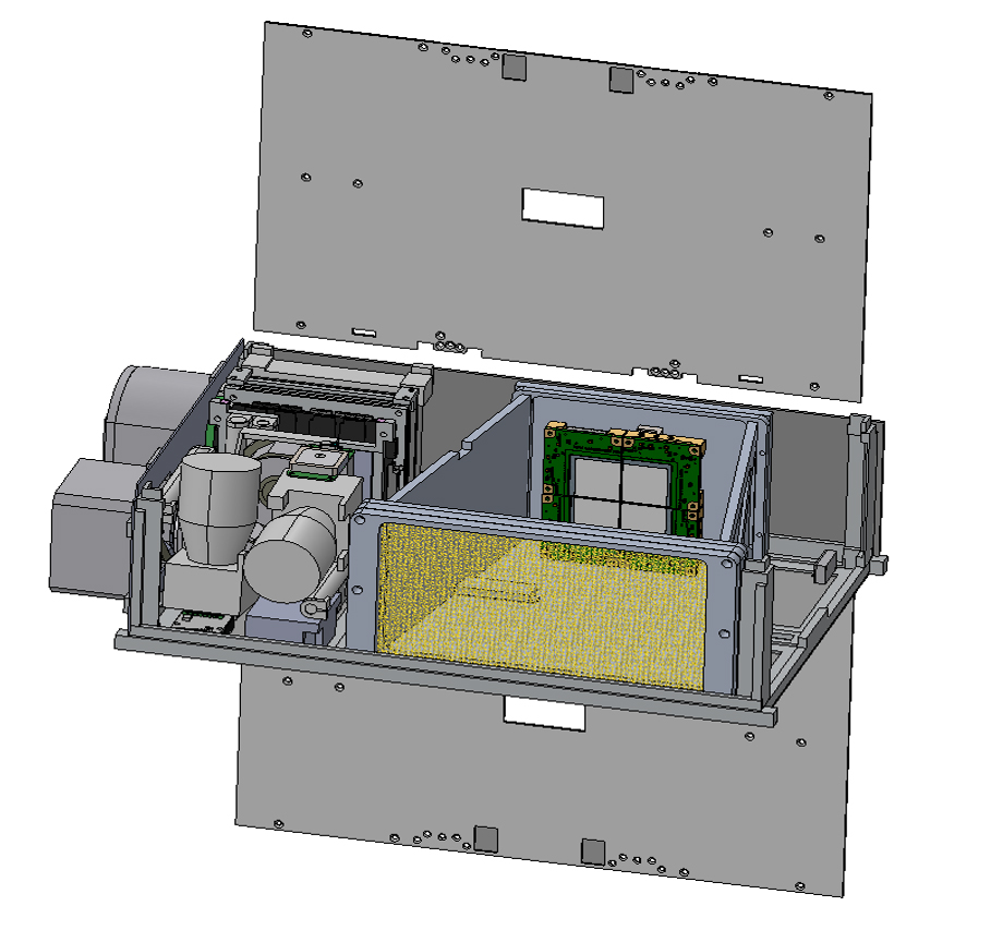 Schematic engineering drawing of the Black Hole Coded Aperture Telescope