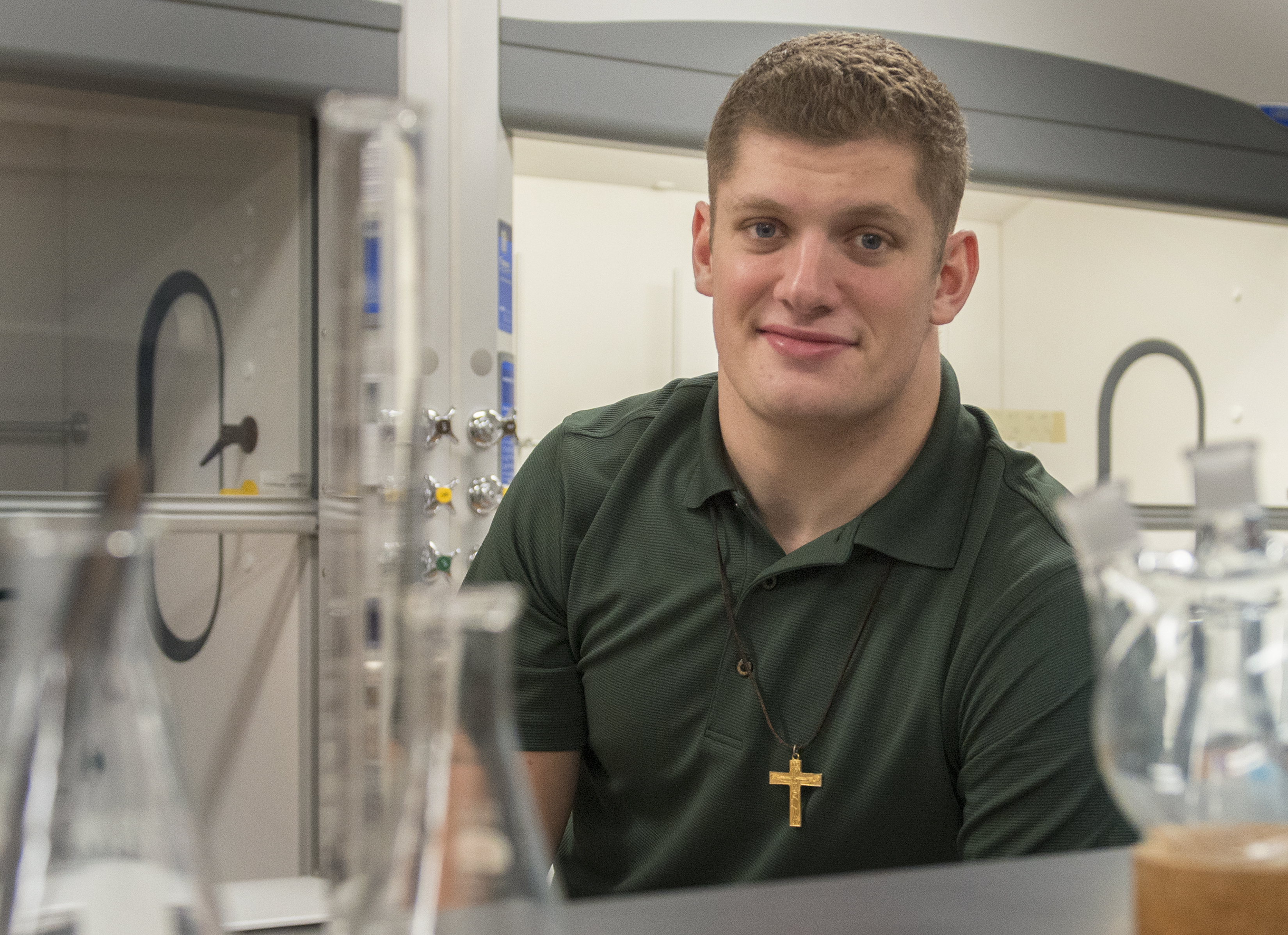 Carl Nassib in Lab