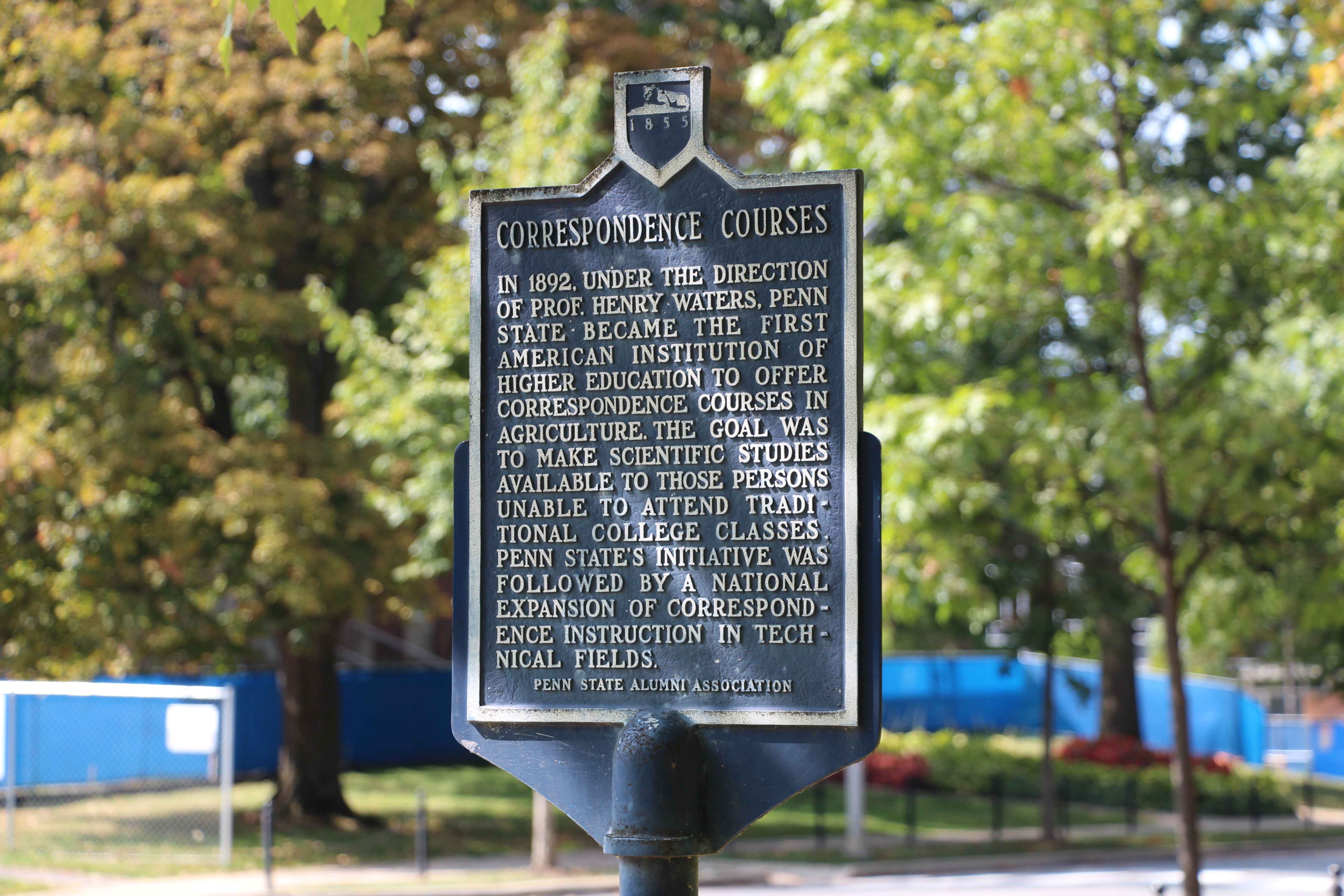 Correspondence Courses Penn State Historical Marker