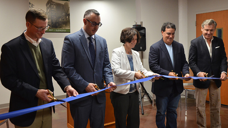 Penn Building ribbon cutting