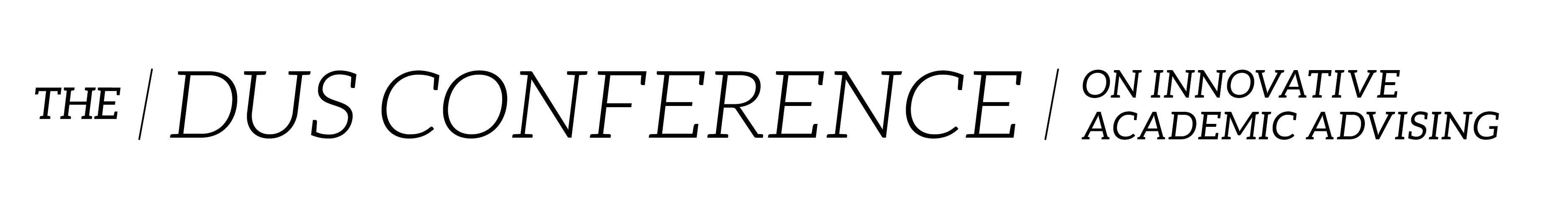 The DUS Conference - On Innovative Academic Advising