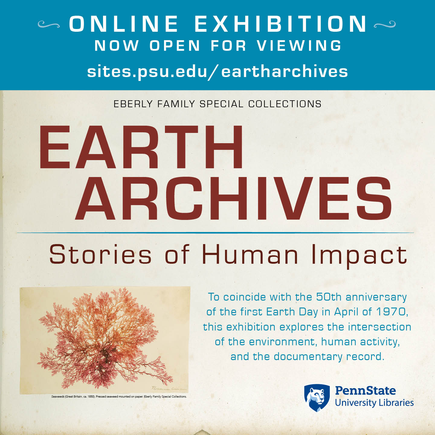 Earth Archives: Stories of Human Impact exhibition poster