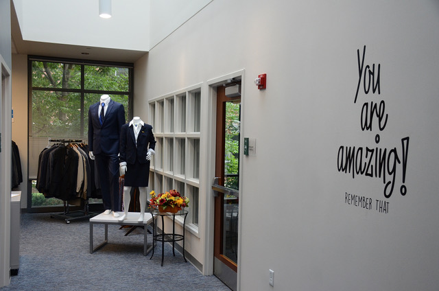 entrance to professional attire closet