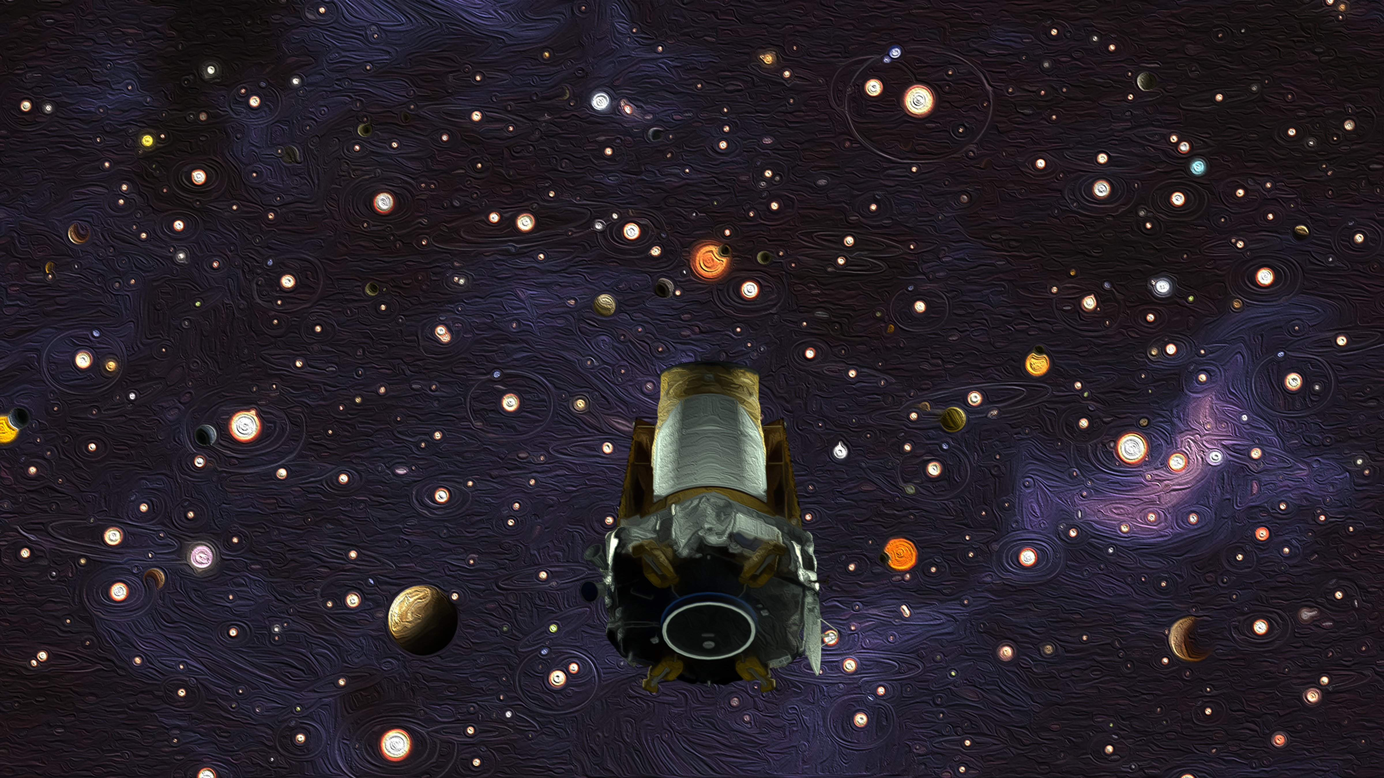 Artist impression of NASA's Kepler space telescope