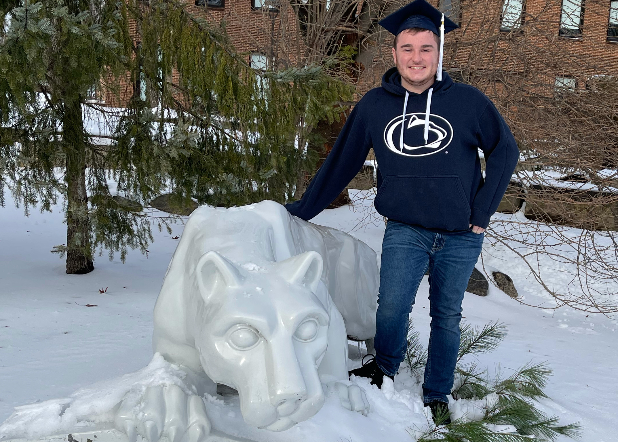 George Davis at Brandywine’s Lion Shrine. 