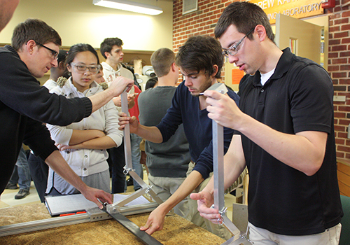 Students show off project at a mini showcase