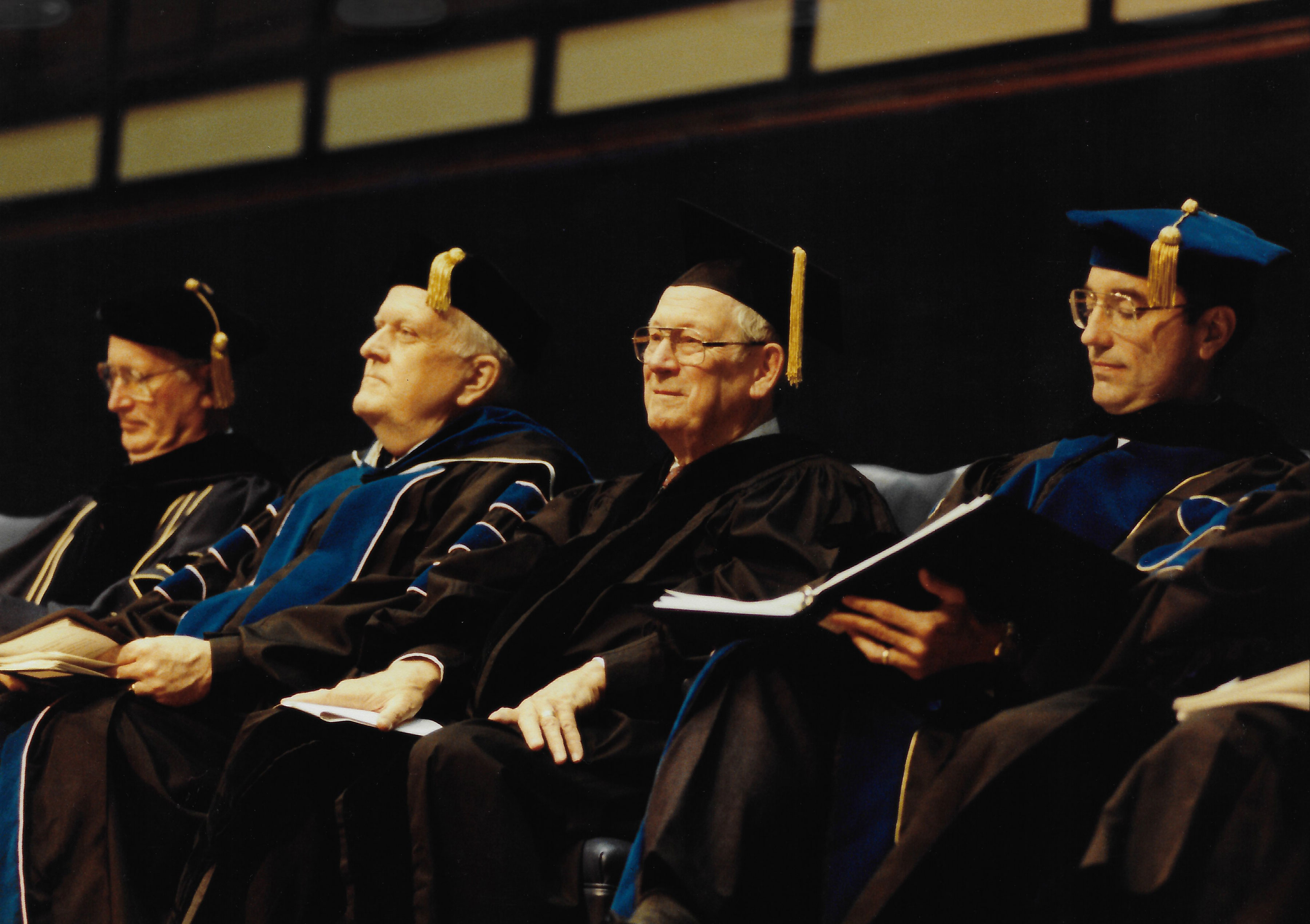 Campus leadership at commencement 1990