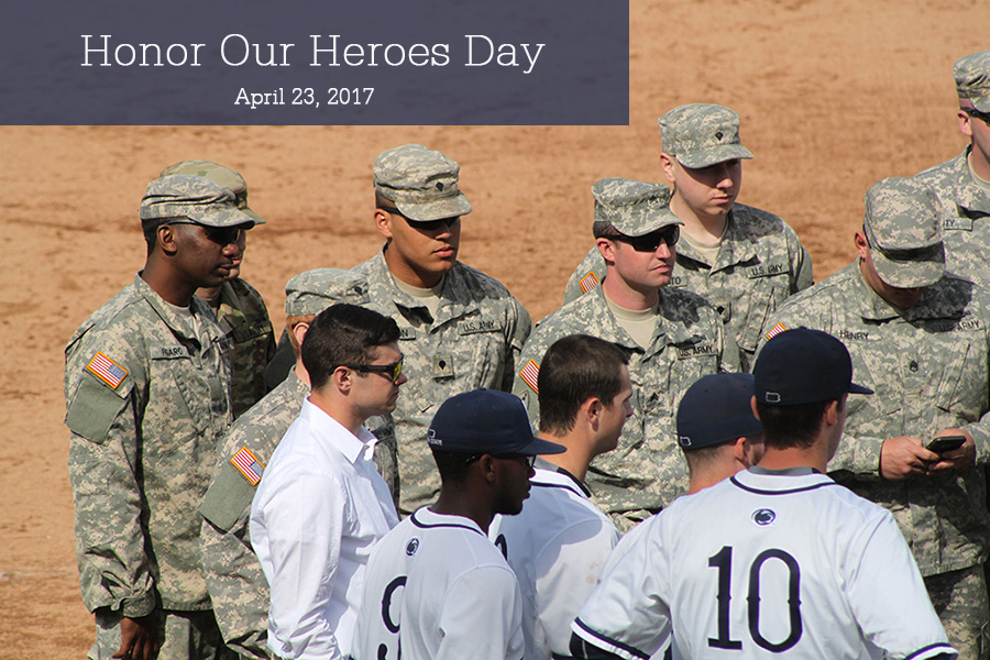 Joint Service ROTC joined Penn State baseball at Honor Our Heroes Day 