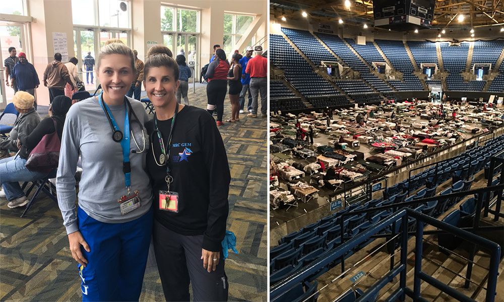 Nicole Denham with Bonnie Matthews at Columbus Civic Center 