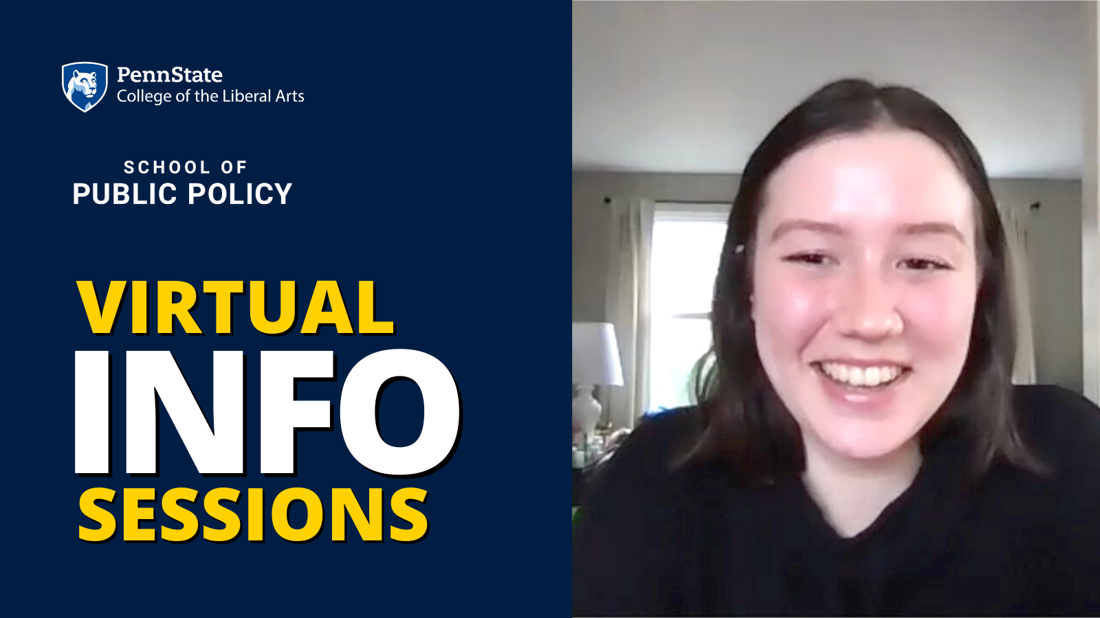 Virtual Admissions Events For Prospective Students Interested in Penn State's School of Public Policy