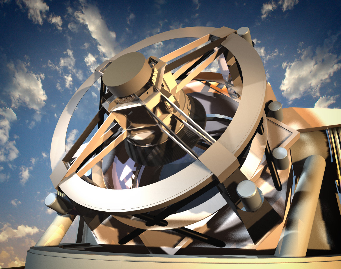 Artist's drawing of LSST in profile