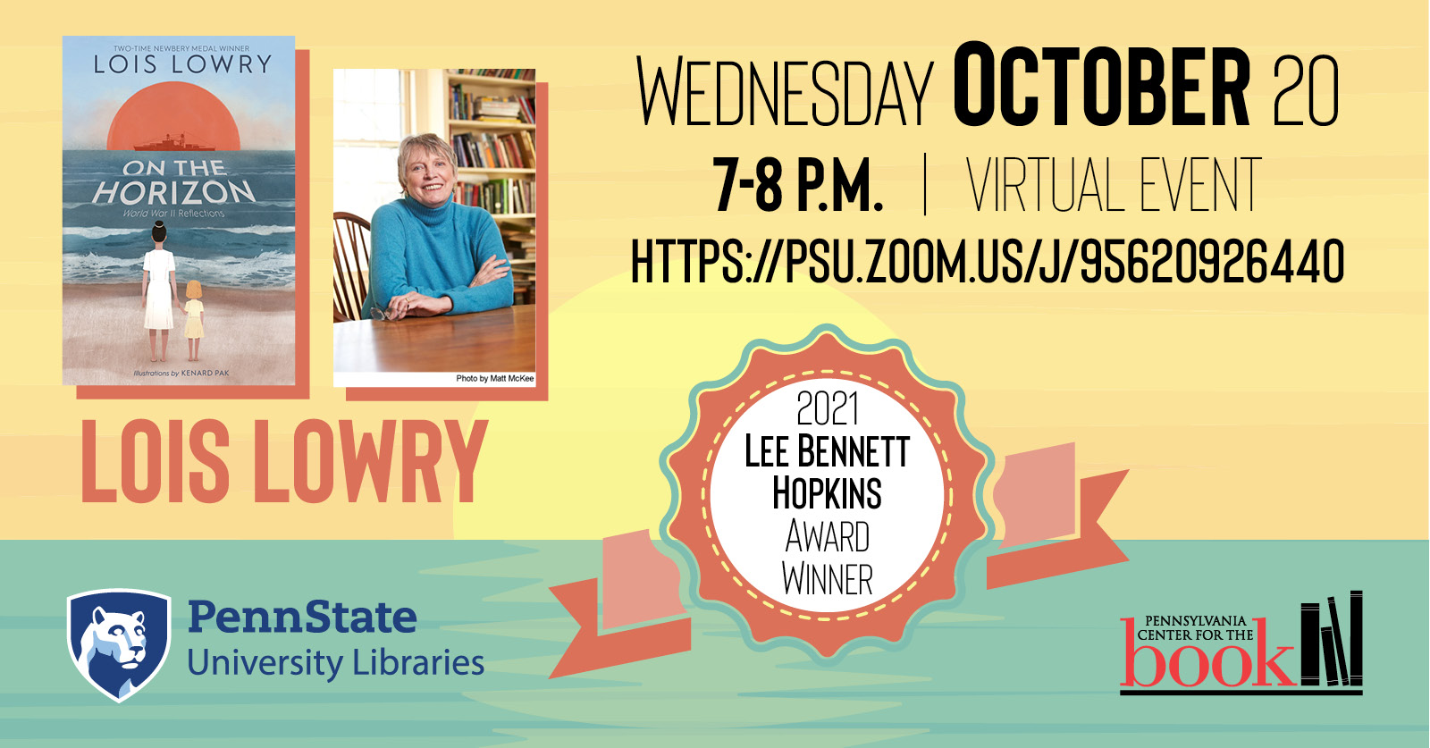 Lee Bennett Hopkins virtual event, Oct 20, 7 p.m. graphic