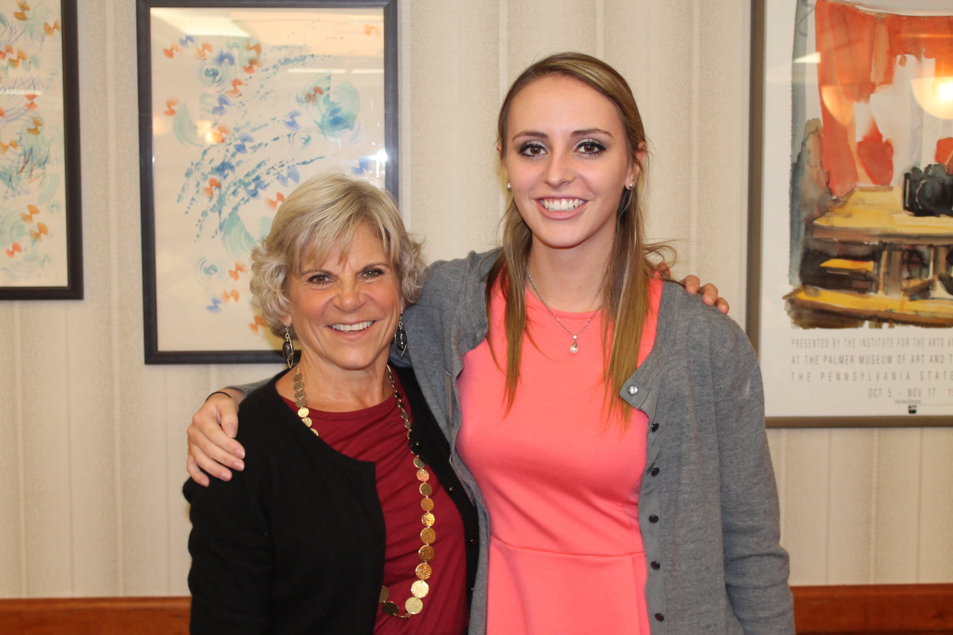 Liberal Arts student Meghan Stouter and her alumni mentor, Lynn Flayhart.