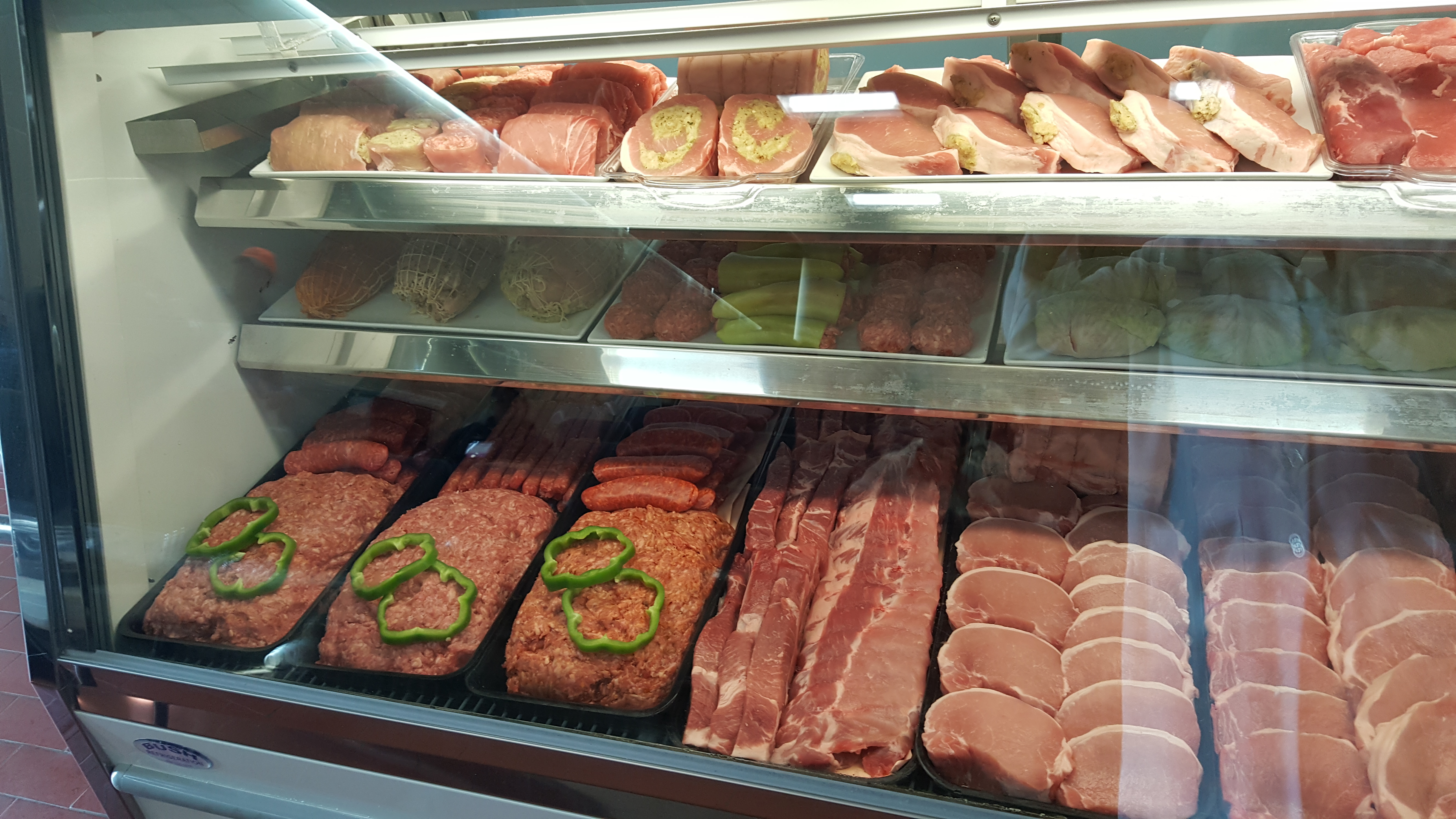 Meat display case