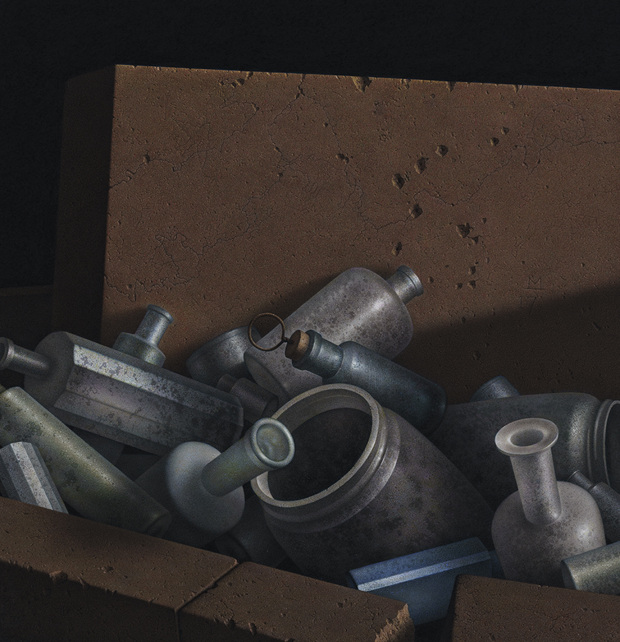 G. Daniel Massad, Memoria, 2018, pastel on paper, 15¼ x 14¾ inches. Collection of the artist.