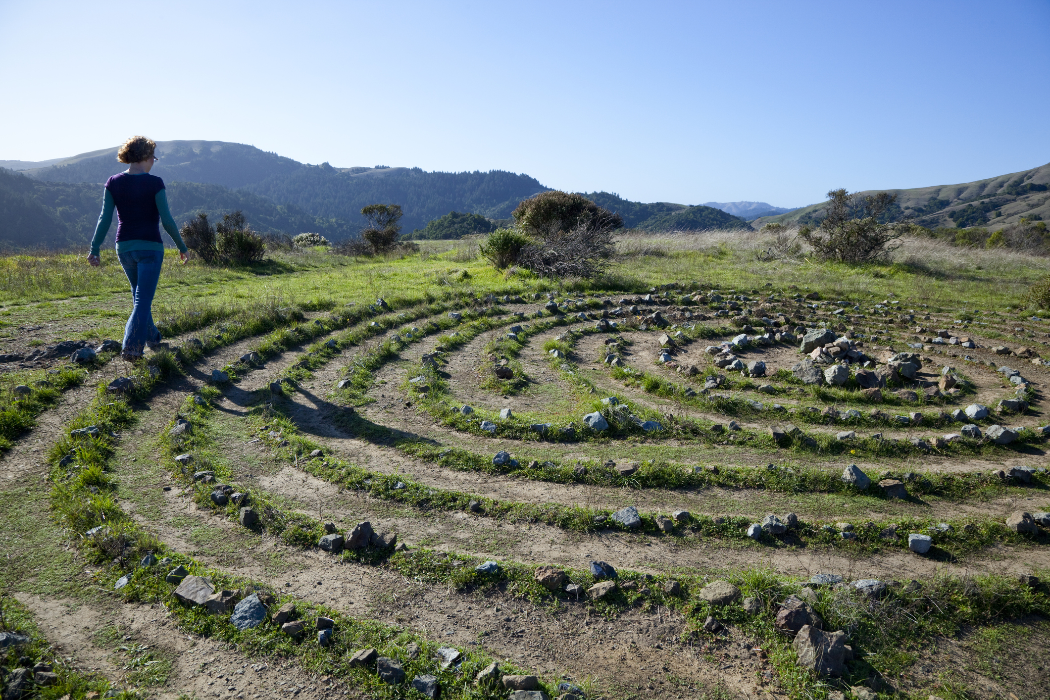 walking in labyrinth