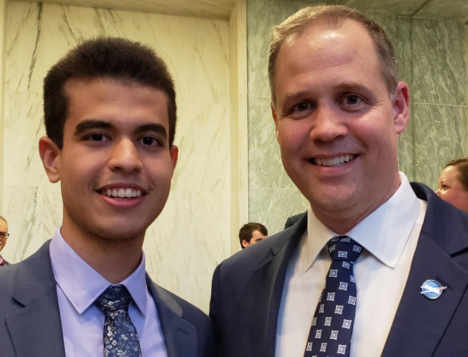 Pablo Franco Almonte and NASA Administrator Jim Bridenstine