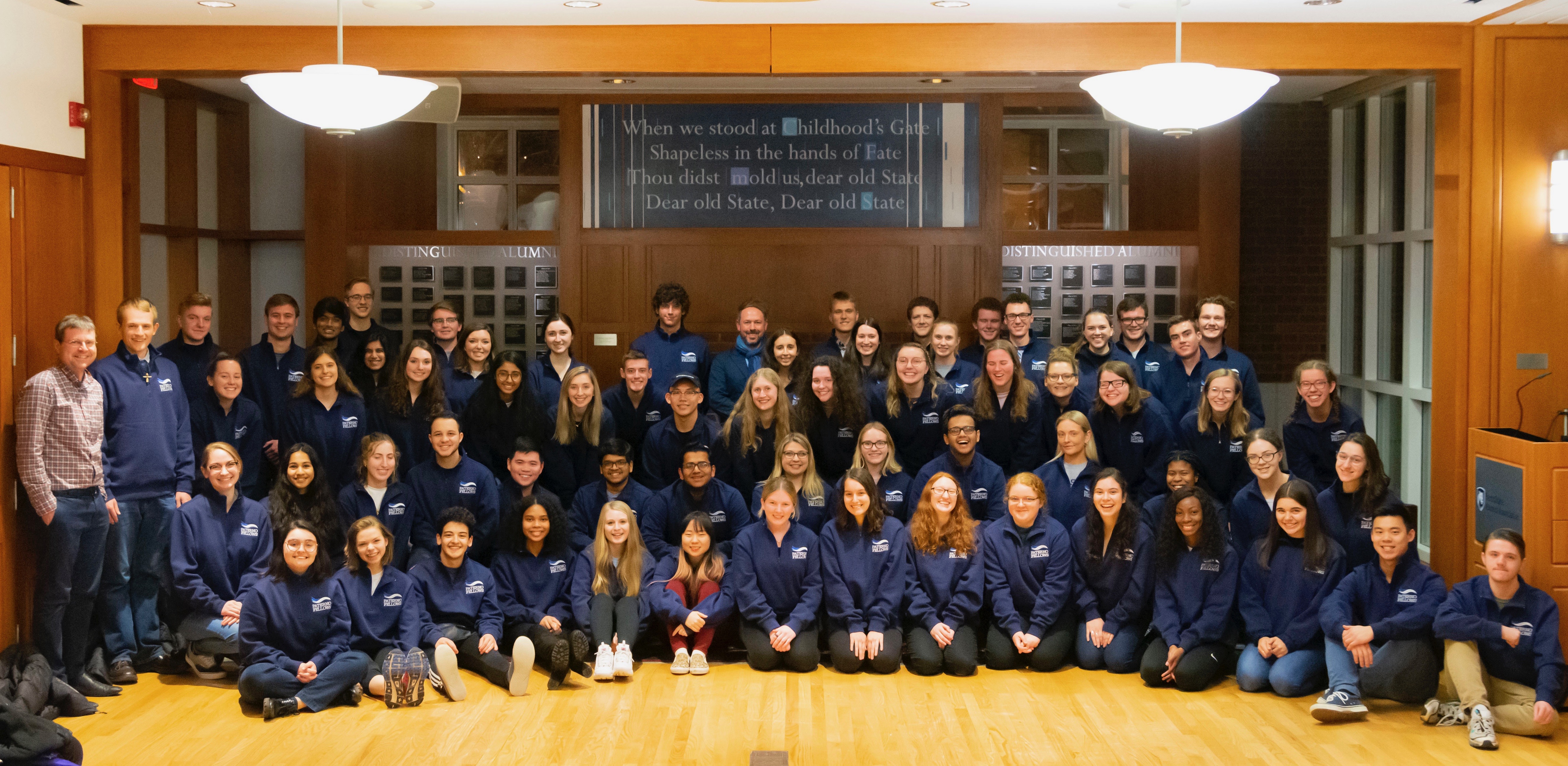 Students inducted as Paterno Fellows and Schreyer Scholars