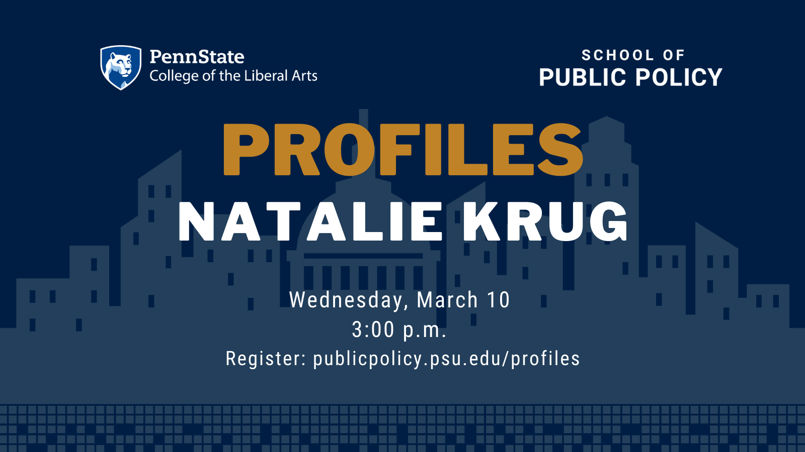 School of Public Policy Career Profiles Series