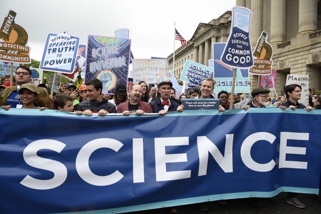 Scientists rally in Washington D.C. during science march